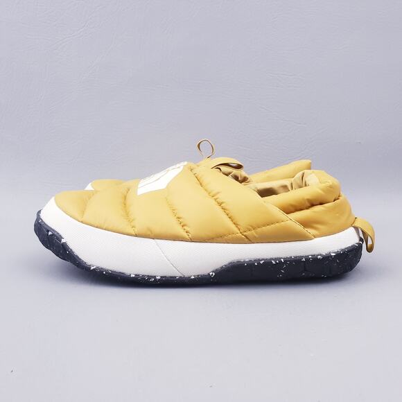The North Face Women Nuptse mule 550 down feather Yellow Size 7 - Picture 4 of 12